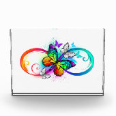 Helderheid met de regenboogvlinder fotoblokken (Voorkant)