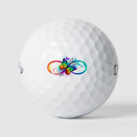 Helderheid met de regenboogvlinder golfballen (Voorkant)