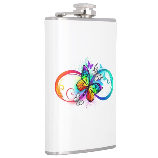 Helderheid met de regenboogvlinder heupfles (Rechts)