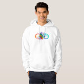 Helderheid met de regenboogvlinder hoodie (Voorkant volledig)