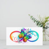 Helderheid met de regenboogvlinder kaart (Staand voorkant)