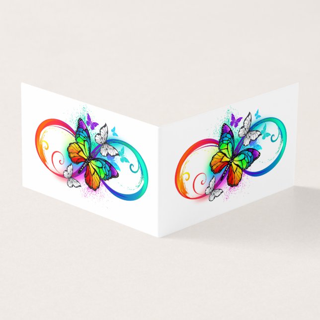 Helderheid met de regenboogvlinder kaart (Buitenkant)