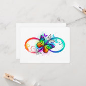 Helderheid met de regenboogvlinder kaart (Voorkant / Achterkant in situ)