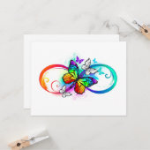 Helderheid met de regenboogvlinder kaart (Voorkant / Achterkant in situ)
