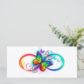 Helderheid met de regenboogvlinder kaart (Staand voorkant)