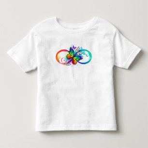 Helderheid met de regenboogvlinder kinder shirts