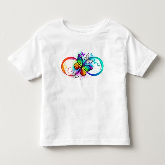 Helderheid met de regenboogvlinder kinder shirts (Voorkant)