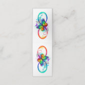 Helderheid met de regenboogvlinder klantenkaartje (Buitenkant ongevouwen)