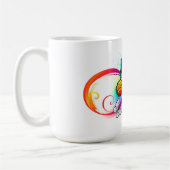 Helderheid met de regenboogvlinder koffiemok (Links)