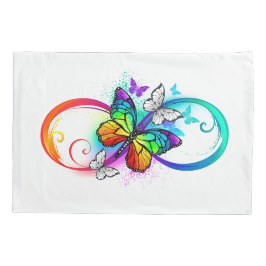 Helderheid met de regenboogvlinder kussensloop (Achterkant)