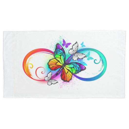 Helderheid met de regenboogvlinder kussensloop (Voorkant-Links)