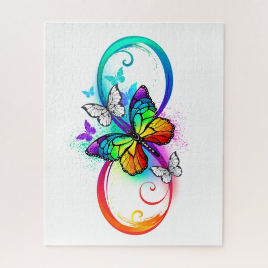 Helderheid met de regenboogvlinder legpuzzel (Verticaal)