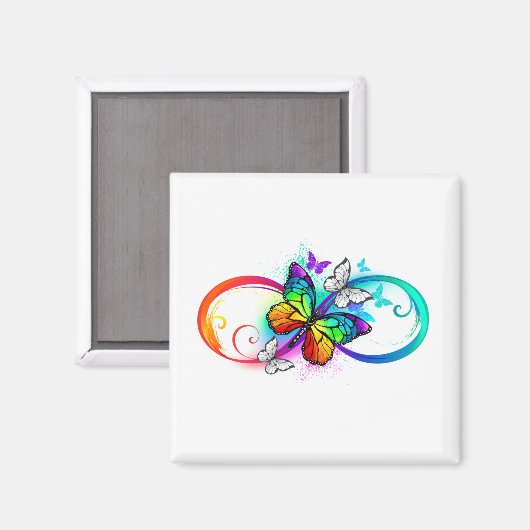 Helderheid met de regenboogvlinder magneet (Voorkant / Achterkant)