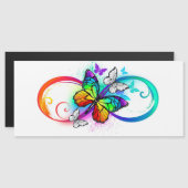 Helderheid met de regenboogvlinder magnetische uitnodiging (Voorkant / Achterkant)