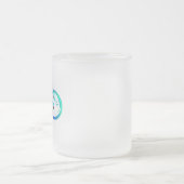 Helderheid met de regenboogvlinder matglas koffiemok (Center)