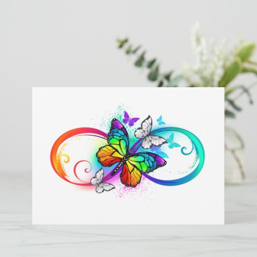 Helderheid met de regenboogvlinder menu (Staand voorkant)