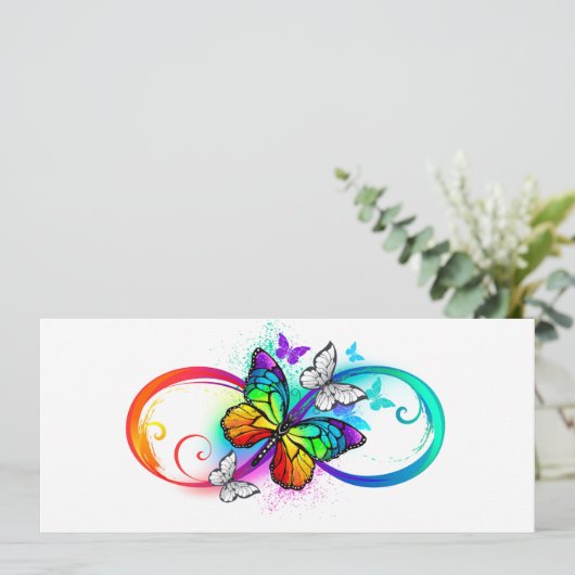 Helderheid met de regenboogvlinder menu (Staand voorkant)