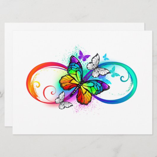 Helderheid met de regenboogvlinder menu (Voorkant / Achterkant)