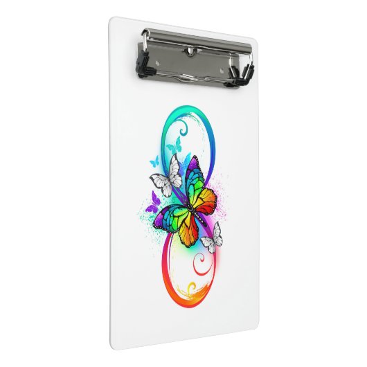 Helderheid met de regenboogvlinder mini klembord (Schuin)