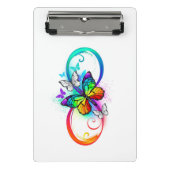 Helderheid met de regenboogvlinder  mini klembord (Voorkant)