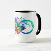 Helderheid met de regenboogvlinder mok (Voorkant rechts)