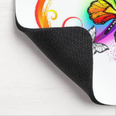 Helderheid met de regenboogvlinder muismat (Hoek)