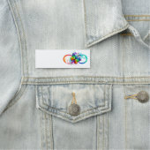 Helderheid met de regenboogvlinder naamplaatje (In situ)