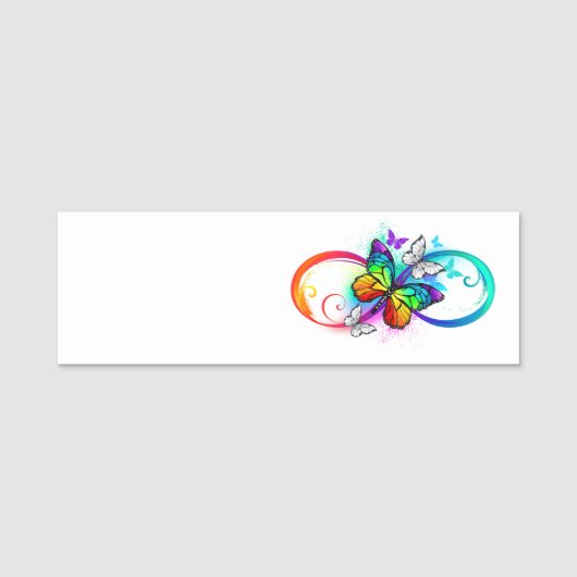 Helderheid met de regenboogvlinder naamplaatje (Voorkant)