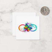 Helderheid met de regenboogvlinder notitiekaartje (Voorkant / Achterkant in situ)