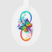 Helderheid met de regenboogvlinder ornament (achterkant)