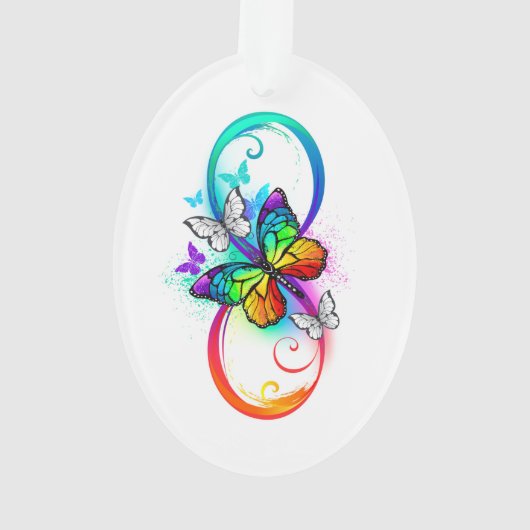 Helderheid met de regenboogvlinder ornament (achterkant)