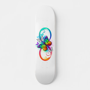 Helderheid met de regenboogvlinder persoonlijk skateboard