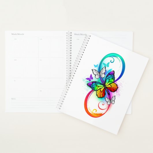 Helderheid met de regenboogvlinder planner (Display)