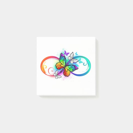 Helderheid met de regenboogvlinder post-it® notes (Voorkant)