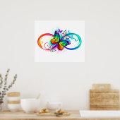 Helderheid met de regenboogvlinder poster (Keuken)