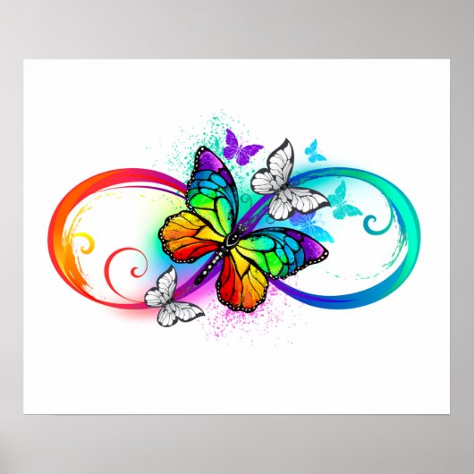Helderheid met de regenboogvlinder poster (Voorkant)