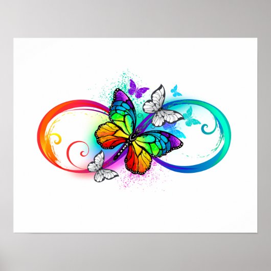 Helderheid met de regenboogvlinder poster (Voorkant)