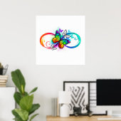 Helderheid met de regenboogvlinder poster (Thuiskantoor)
