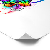 Helderheid met de regenboogvlinder poster (Hoek)