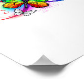 Helderheid met de regenboogvlinder poster (Hoek)