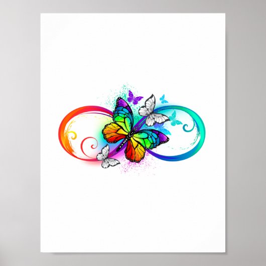 Helderheid met de regenboogvlinder poster (Voorkant)