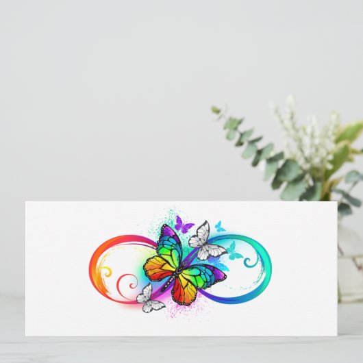 Helderheid met de regenboogvlinder programmakaart (Staand voorkant)