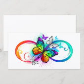 Helderheid met de regenboogvlinder save the date (Voorkant / Achterkant)