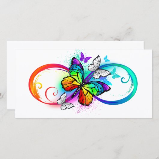 Helderheid met de regenboogvlinder save the date (Voorkant / Achterkant)