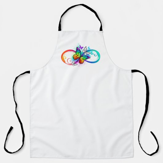 Helderheid met de regenboogvlinder schort (Voorkant)