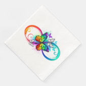 Helderheid met de regenboogvlinder servet (Hoek)