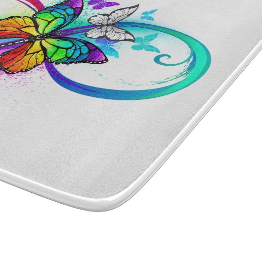 Helderheid met de regenboogvlinder snijplank (Hoek)