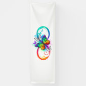 Helderheid met de regenboogvlinder spandoek (Verticaal)