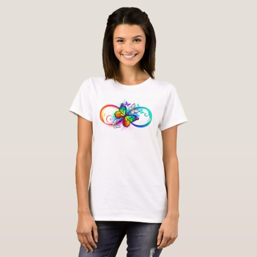 Helderheid met de regenboogvlinder t-shirt (Voorkant volledig)