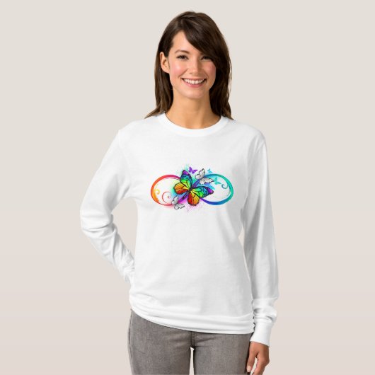 Helderheid met de regenboogvlinder t-shirt (Voorkant volledig)